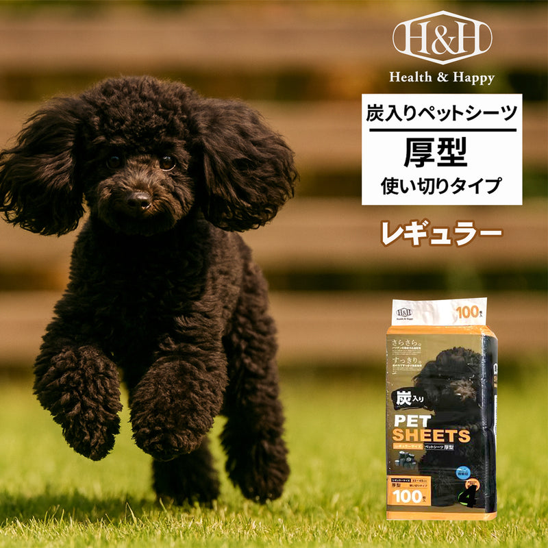 ペットシーツ炭入り厚型レギュラー NB-C-petsheets