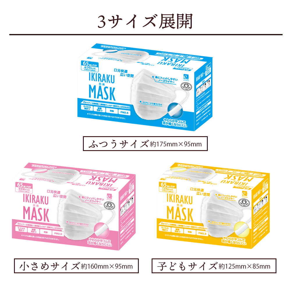 65枚入り白マスク10箱セット C65